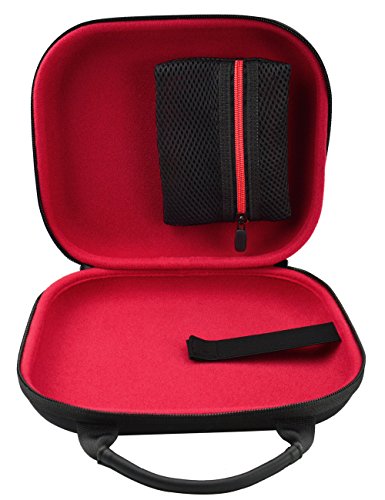 Case for Sony WH-1000XM5, WH-1000XM4, WH-XB910; JBL Live 650BTNC; ATH-M50X, ATH-M50, ATH-MSR7GM, MSR7NC, MSR7BK, ANC7/9/29, ESW9; BeoPlay H2, H6, H7, H8, H9 - color: Black with red lining