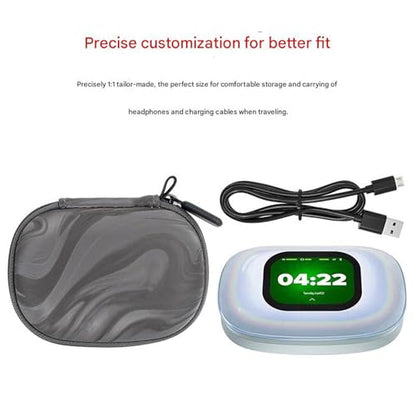 EVA Hard Shell Headphone Storage Case Bag for Dedicated Model Over Ear Headphone Travel Essential - color: Blue