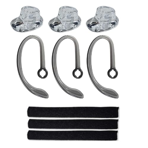 CS540 Eartips Set, Ear Hook Loops, Comfortable Ear Tips Foam Spare Ear Gels Secure Fit for Plantronics CS540 Savi W440 W740 W745 WH500 Headset 9pcs in a Box (Large) - size: Large