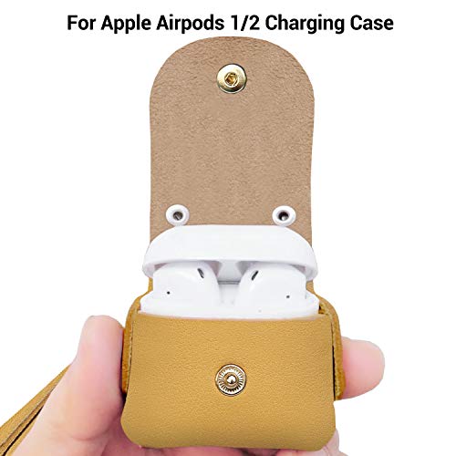 MODOS LOGICOS PU Leather Charging Cover for Apple AirPods 1/2 With Drooping Tassels - Yellow - color: Yellow(PU)