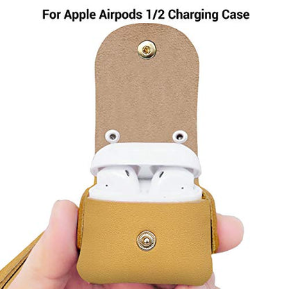 MODOS LOGICOS PU Leather Charging Cover for Apple AirPods 1/2 With Drooping Tassels - Yellow - color: Yellow(PU)