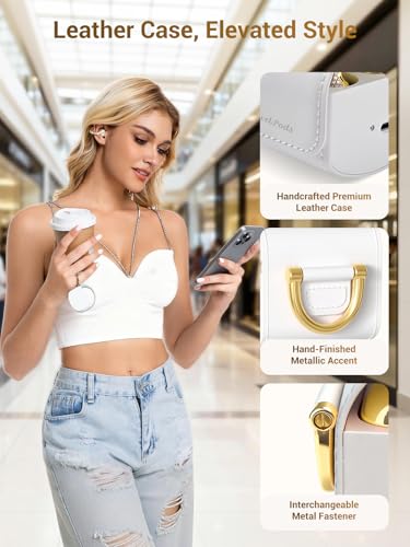 JewelPods C01 Pro Open Ear Headphones, Gold | Luxury Jewelry, Wireless Earbuds - color: Gold