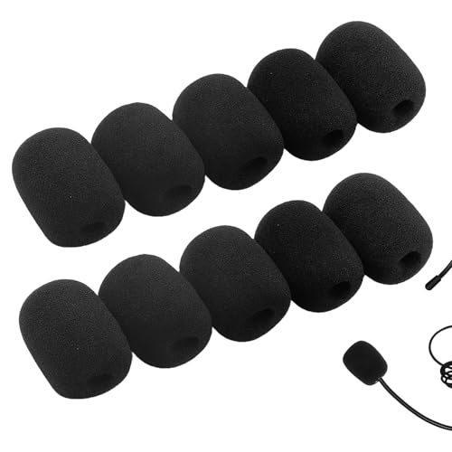 30 Pcs Lapel Microphone Windscreen,Headset Windscreen, Mic Foam Covers Lavalier Microphone Windscreen - size: 30 PCS