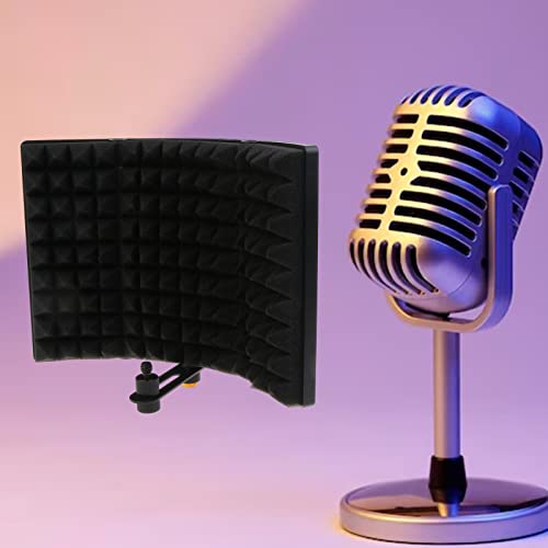 Microphone Isolation Shield Broadcast Noise Reduction Equipment Studio Acoustic Soundproofing Panels Wedges Soundproof Microphone Windscreen Foam Cover
