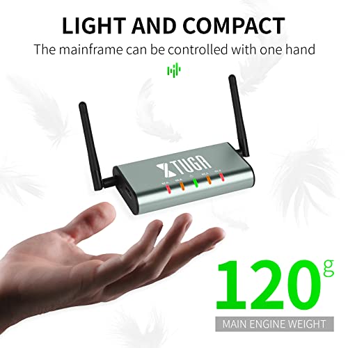 XTUGA UHF Wireless Microphone System,4 Channel Metal Handheld Mics(UF4600) | Plug and Play,164ft Coverage Range,Auto Sync Setup,Cordless Mics Set for Karaoke/Church/Party/Outdoor Events/Public Speaking