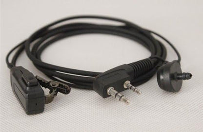 NSKI 2Pcs Air Acoustic Earpiece Headset for Two Way Radios UV-5R UV-B6 BF-888S UV-B6 UV-B5 Walkie Talkies 2-Pin Jack