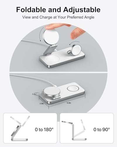 3 in 1 Wireless Charger for Samsung Galaxy, 15W Magnetic Super Fast Charging Station for MagSafe Samsung Galaxy S26 Ultra S25 S24 Z Fold Flip 8 Watch 8 7 Buds 4 3 Pro, Not for Watch 9/Ultra 2 - color: White