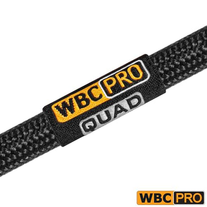 2 Units - 5 Foot - WBC-PRO-Quad Ultra-Silent Ultra-Flexible Balanced Star-Quad Cable with Amphenol QS3R-AU ¼ Inch (6.35mm) Gold Right-Angled TRS Stereo Phone Plugs & Black Tweed Jacket - size: 5 FT, style: 2 Cables