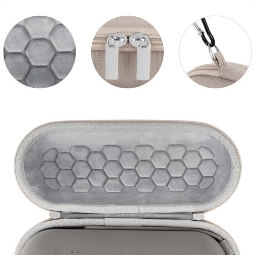 Geekria Shield Speaker Case Compatible with Beats Pill Case Cover, Replacement Hard Shell Portable Speaker Protective Carrying Bag with Keychain Hook (Gold) - color: Gold