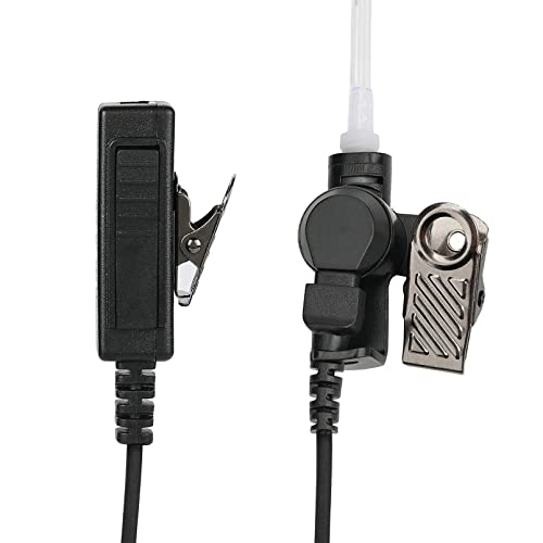 Acoustic Tube Earpiece for M0torola CP200 Walkie Talkies (Pack of 1) | 2 Pin Headset Compatible with GP300 CLS1110 RDU4100 RMU2040 RMU2080D HKLN4604 HKLN4599 Two Way Radio