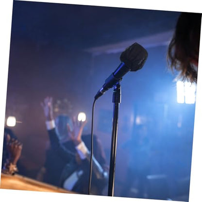 200pcs Professional Microphone Cover Disposable Windscreens for Xlr Gaming Ktv Singing Accessories - color: Black