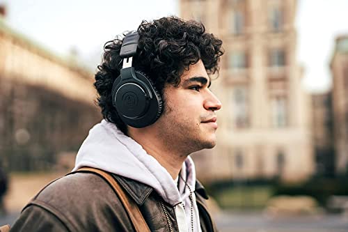 Audio-Technica ATH-M20xBT Wireless Over-Ear Headphones, Black - color: Black, style: Bluetooth Wireless