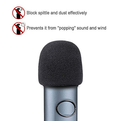 YOUSHARES Blue Ember Pop Filter - Ember Mic Windscreen Foam Cover to Reduce Plosive Wind Noises