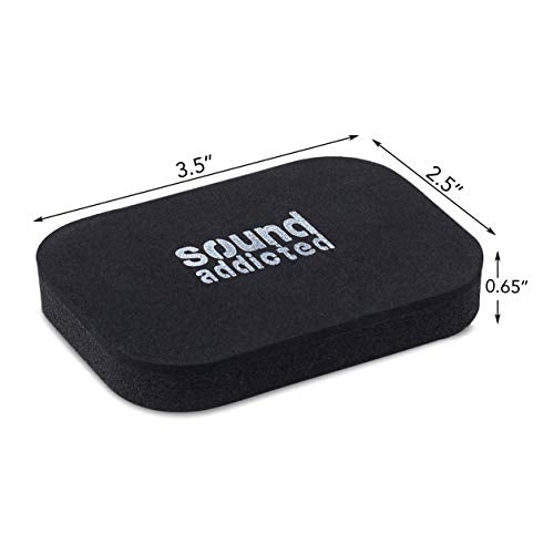 Isolation Pads for Soundbar - Anti Vibrations Foam Pads Feet (4Pack) 3.5'' x 2.5'' x 0.65'' Suitable for Most Soundbars - BarPads (Rectangle) - size: Rectangle