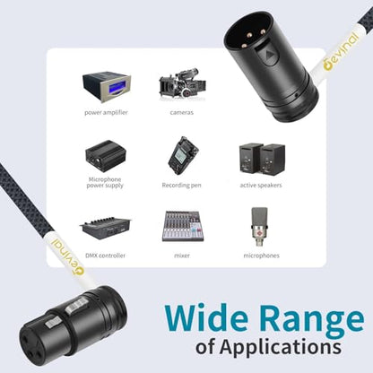Right Angle XLR Cable, 360 Degree Rotatable Angle Female XLR to 360 Degree Rotatable Angle Male XLR Microphone Mic Cable Cord Adapter 6 FT 2 pcs - color: Angle Male to Angle Female 6FT