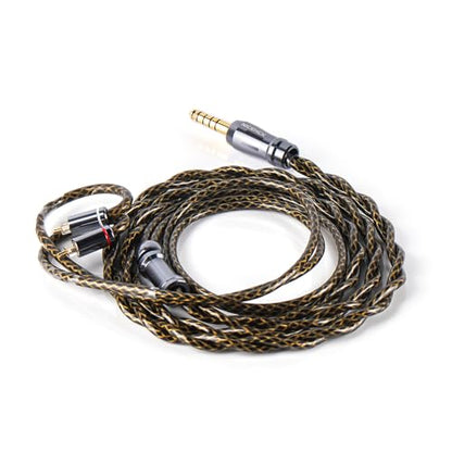 NICEHCK GodDNA IEM Cable, 7N Silver Plated High Conductivity Copper Earphone Upgraded Cords, in Ear Monitor Cable for Wired Earbuds, IEMS Earphones, in Ear Headphones (3.5mm with QDC) - size: GodDNA--3.5mm With QDC