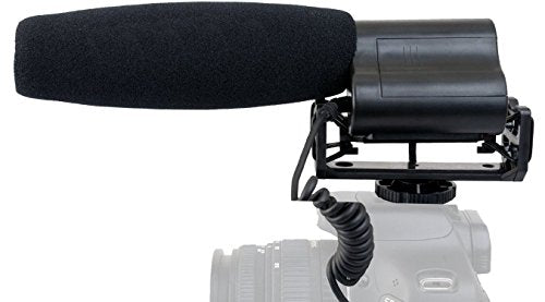Shotgun Microphone (Stereo) with Windscreen & Dead Cat Muff for Canon EOS 5DS/5DS R