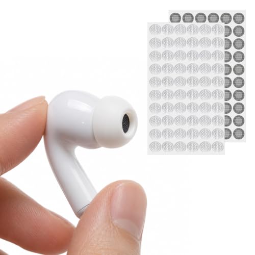 120 PCS Earbud Dust Filter Mesh Replacement with Tweezers, Earphones Dusts Proof Microphone Mesh Replacement in Ear Headphone Dusts Filter Anti-Dust and Sweat-Resistant for Wireless Earbuds（4.0mm）