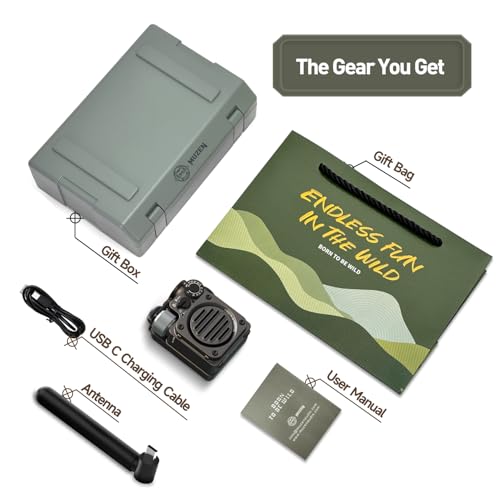 Muzen Upgraded Wild Mini 3.0 Outdoor Portable Wireless Bluetooth Speaker with FM Radio, Phone Charger/15H Playtime/IPX5 Waterproof/3 Mode Flashlight, Rugged Gear for Man Camping/Hiking/Travel(Black) - color: Dark Black