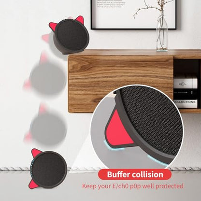 Silicone Cover for Ec/-ho P/-op Soft Waterproof Dustproof Portable Protective Case Compatible with Ec-h/o P-o/p Speaker Accessories (Black) - color: black
