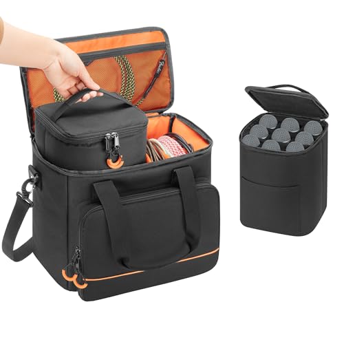 PGmoon 9 Slots Wireless Microphone Case, Microphone Bag for Handheld Mic | Microphone Carrying Case Fit for Singing, Karaoke, Party (Patent Design)