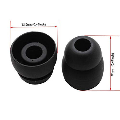 Powerbeats 2 Replacement Earbuds Powerbeats3 Ear Buds Double Flange Silicone Ear Tips Compatible with Beat by Dr Dre Powerbeats 2 Powerbeats 3 in-Ear Earphones Earbuds (10pcs)