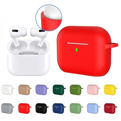 Shockproof Silicone Cover for Wireless Earbuds Case Shell with AntiScratch Protections Nonslip Grip Protector - color: Vt