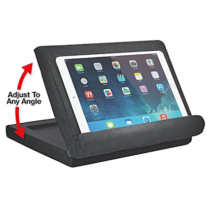Ontel Pillow Pad Fold Away Multi-Angle Soft Tablet Stand, Gray - color: Grey, style: Fold Away