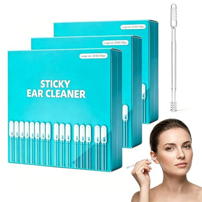2026 New Reusable Sticky Ear Cleaning Stick, 24 Pcs Ear Wax Removal Tools, Gentle Adhesive Ear Pick for Ear Wax Cleaning, Home Personal Care Kit (72pc) - color: 72pc