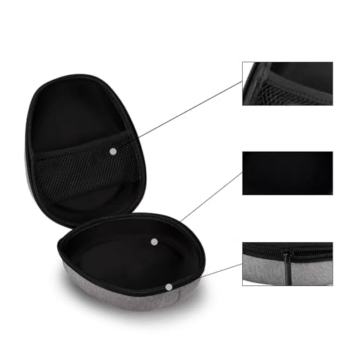 Hard Shell Travel Headphone Case for Bose QuietComfort QC Ultra QC45 QC35 II QC25, Sony WH-CH520 WH-CH720N WH-1000XM4, TOZO HT2, Audio-Technica ATH M50X M20X, LORELEI X6, JBL Tune 660NC 520BT (Gray) - color: Gray