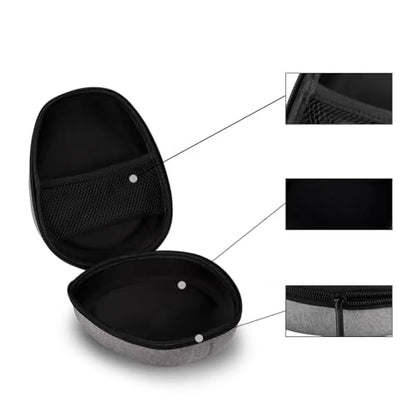 Hard Shell Travel Headphone Case for Bose QuietComfort QC Ultra QC45 QC35 II QC25, Sony WH-CH520 WH-CH720N WH-1000XM4, TOZO HT2, Audio-Technica ATH M50X M20X, LORELEI X6, JBL Tune 660NC 520BT (Gray) - color: Gray