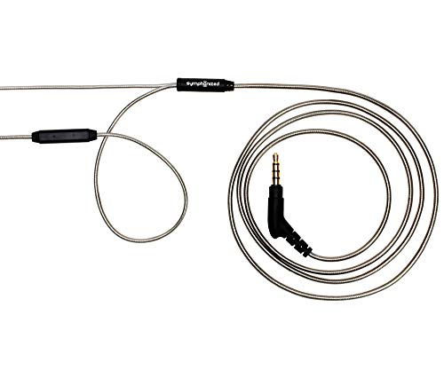 Symphonized ALN 2.0 Premium Genuine Wood In-ear Noise-isolating Headphones|Earbuds|Earphones with Innovative Shield Technology Cable and Mic (Gunmetal) - color: Gunmetal