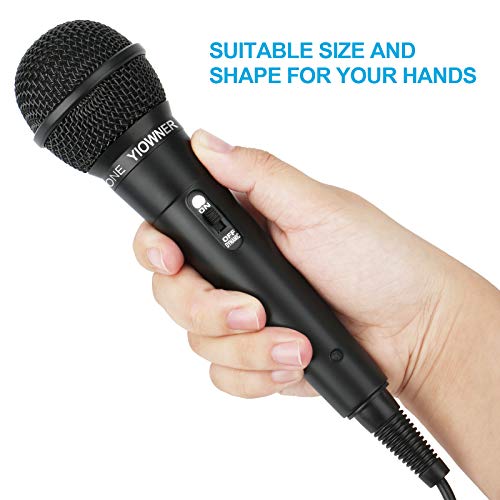 Wired Microphone, Karaoke Handheld Microphone for Singing, Mic Karaoke with 2.5m Cable, Vocal Dynamic Mic for Speaker, AMP, Mixer, DVD