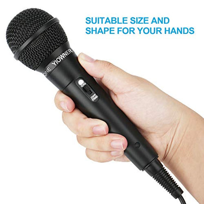 Wired Microphone, Karaoke Handheld Microphone for Singing, Mic Karaoke with 2.5m Cable, Vocal Dynamic Mic for Speaker, AMP, Mixer, DVD