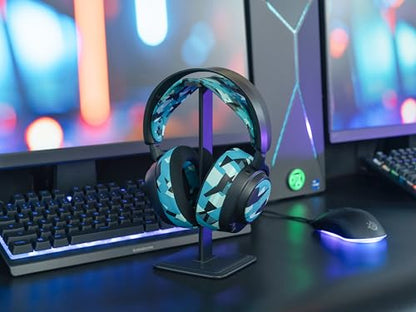 WC HeadbandZ Arctis Nova V2 - Upgraded Wide Silicone Headband Compatible with Arctis Nova Headsets by Wicked Cushions | Wider Weight-Distributing Design, Softer Flexible Silicone | Cyan Prism - color: Cyan Prism