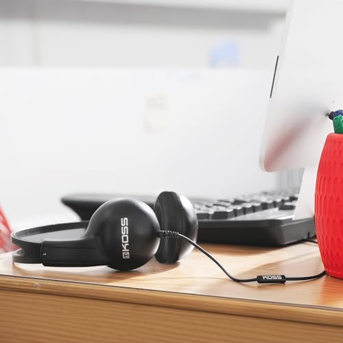 Koss UR10i Lightweight Wired Headphone, Black