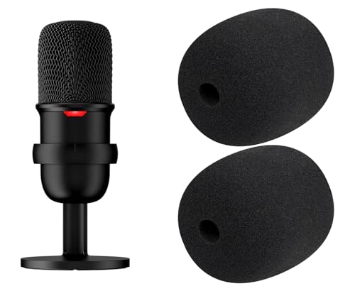 SOULWIT 2Pcs Pop Filter for HyperX SoloCast - Black