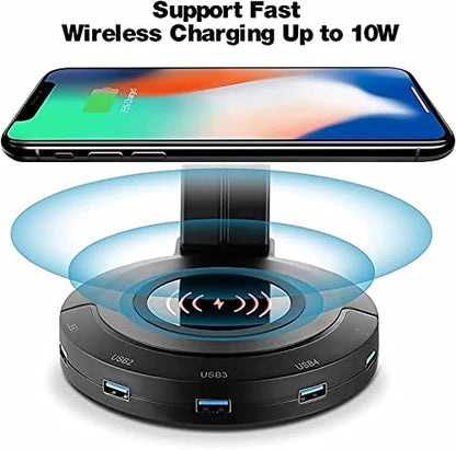 Headphone Stand Headset Stand Headphone Stand with Wireless Charger, Gaming Hanger Rack with USB2.0/3.0 Charging Headphone Stand for Desk (Color : Usb2.0) - color: Usb2.0