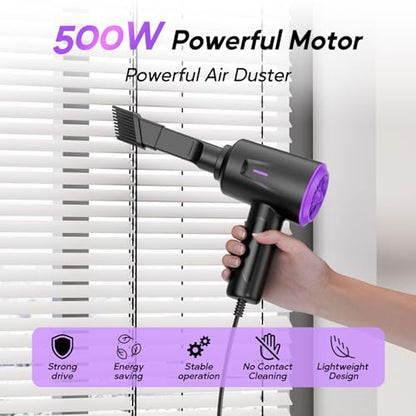 Electric Air Duster - Air Blower - Multi-Use Compressed Air Duster for Keyboard- Computer and PC - 5.74 oz Powerful Motor