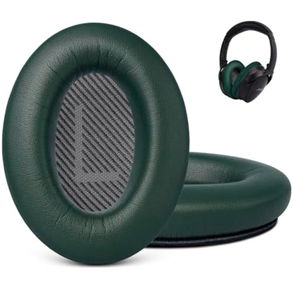 GEVO Premium Replacement Ear Pads for Bose QC35 & QC35ii Headphones - Green | Fits QuietComfort 35 & 35ii / SoundLink 1&2 AE（Over-Ear）- Soft Protein Leather · Adaptive Memory Foam and Extra Durable - color: Green