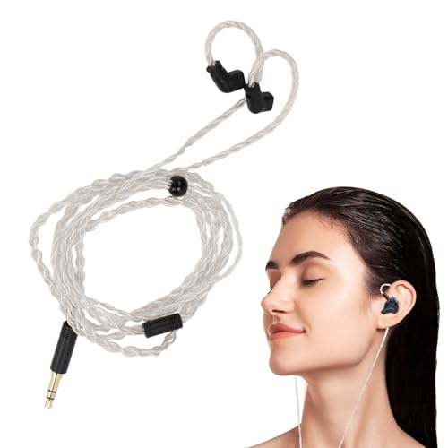 IEM Cable, Silver Plated Earphone Cable for QDC, AS12, AS16, ZSX, ZSN, ZS10 Pro, EDX, UE 18Pro, TRN, QDC, CCA, 2pin 0.78mm, 3.5mm