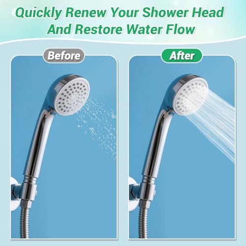 50-in-1 Shower Head & Straw Cleaning Kit - 35 Brushes, 10 Unclogging Needles, 5 Straw Brushes, Shower Head Cleaner Picks Deep Clean Stanley Cups (40/30/20oz), Water Bottles, Faucets, Printers, Green - color: Green