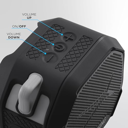 Altec Lansing - Portable Bluetooth Speaker, Waterproof IP67 - color: Black