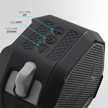 Altec Lansing - Portable Bluetooth Speaker, Waterproof IP67 - color: Black