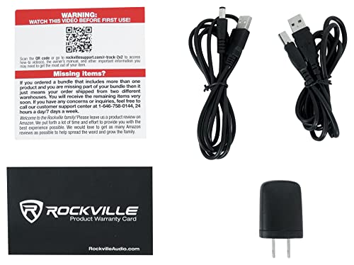 Rockville R-TRACK 2x2 USB Recording Interface Podcast Kit with RCM PRO Mic