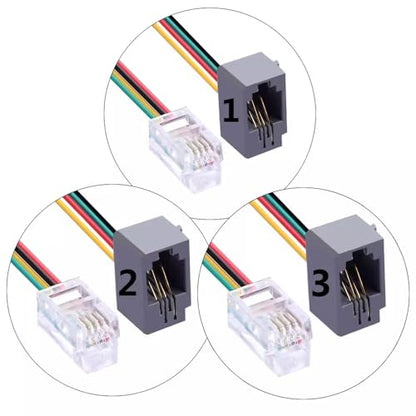 RJ9 to 3.5mm Audio Adapter for Cisco IP Telephones - Headset Converter Compatible with 9961, 7940, 7941, 7942, 8841, 8845, 9941 | Model PH35-RJ9 (Headphone and Microphone Jack) - color: Headphone and Microphone Jack