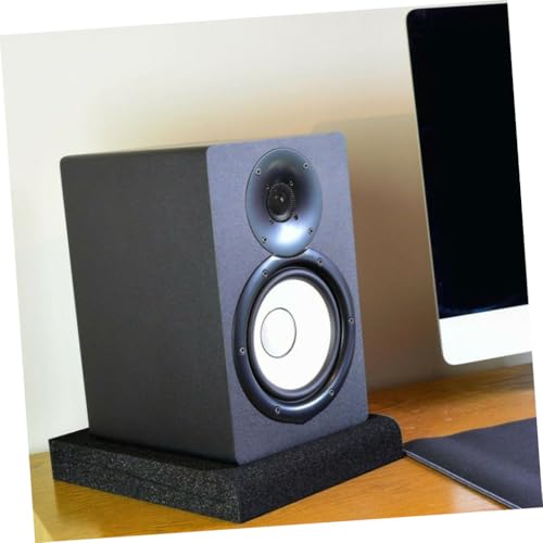 2pcs Loudspeaker Isolation Pad High-density Shock-absorption Cushion for Improved Sound Clarity and Dampening Compact Design for Studio Monitors and Home
