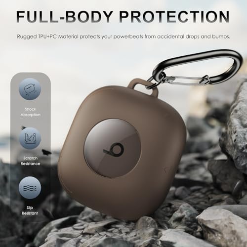 for Beats Powerbeats Fit Case Cover, Shockproof Magnetic Case - color: Grey