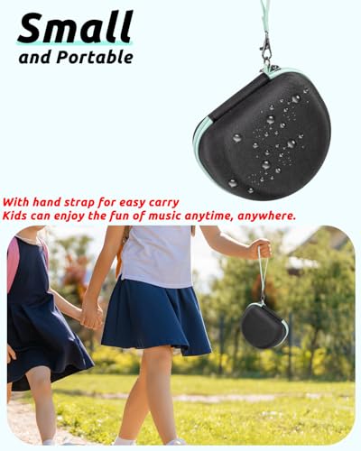 RAIACE Hard Travel Storage Case Compatible with iClever BTH12 / BTH26 / IMYB/JoySpark-T5 / Candy Bila BH03 Headphones, Protective Carrying Bag. (case only) - Black - color: Black