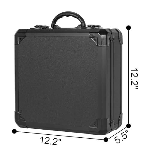 Protective Hard Case Shockproof Water-resistant with Customized DIY Foam Insert fit for Camera, tools, etc, 12.2 X 12.2 X 4.5-Inch - size: Inner：11.7''X 11.5''X 5 ''